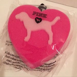 VS Pink dog heart Sponge